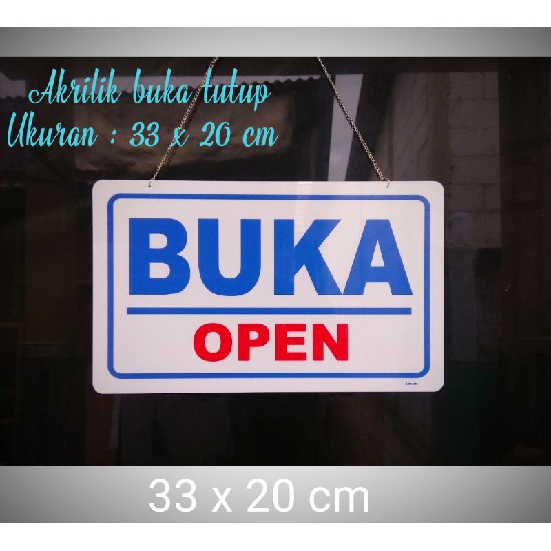 Jual Akrilik Sign Board Buka Tutup / Acrylic Open Closed | Shopee Indonesia