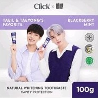 Jual Click Natural Toothpaste Whitening + Cavity Protection Blackberry ...