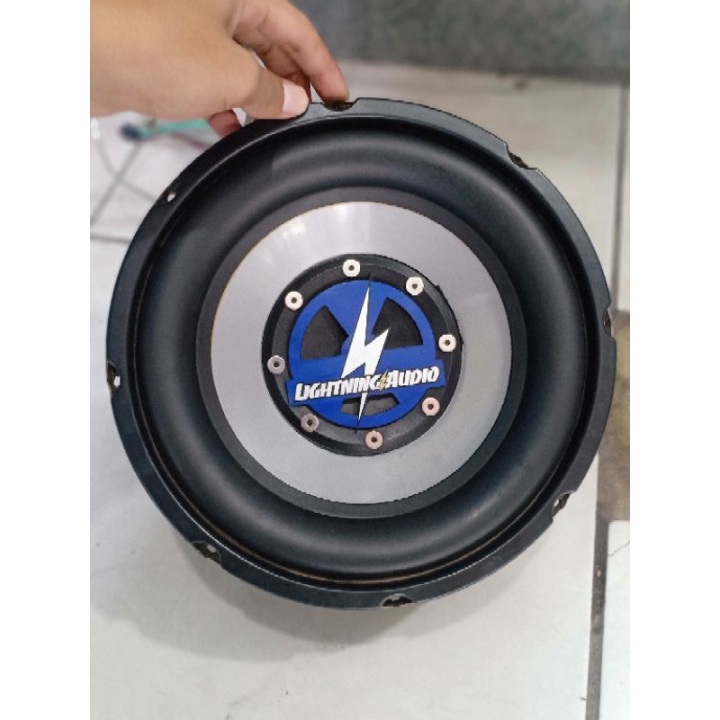 Jual AUDIO MOBIL SPEAKER SUBWOOFER LIGHTNING AUDIO 8inch Shopee Indonesia
