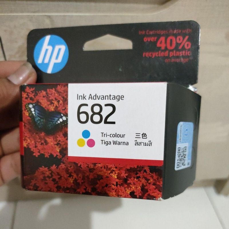 Jual Hp 682 Tricolor Original Ink Cartridge | Shopee Indonesia