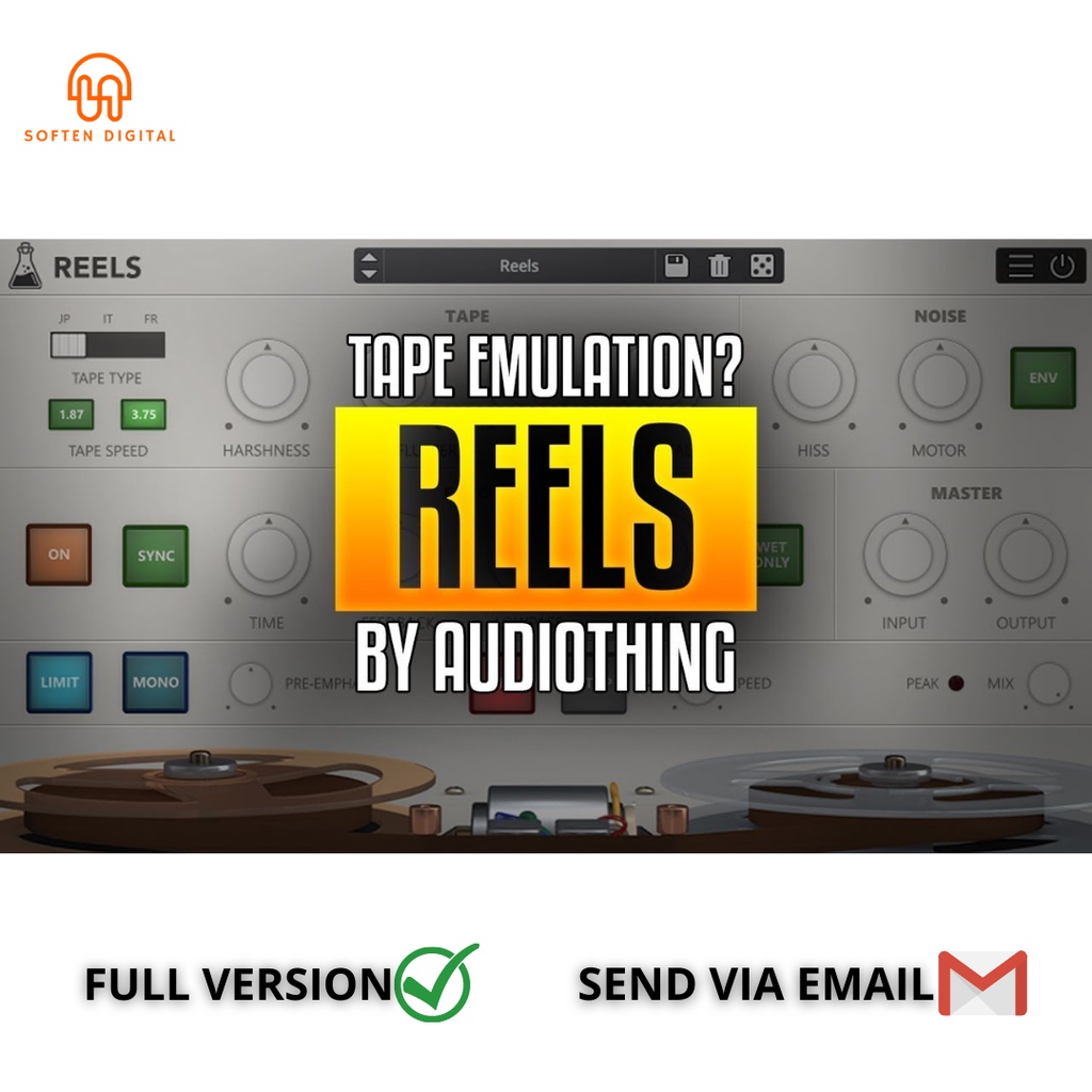Jual AudioThing Reels 1 VST Plugin tape emulation plugin with builtin