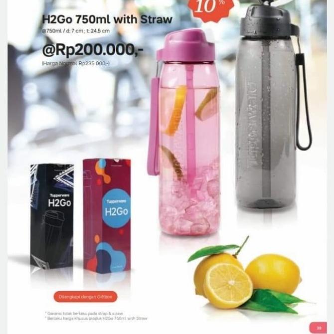 Jual Botol H2go 750 Ml By Tupperware Harga Satuan Pilih Warna Merahhitam Shopee Indonesia 8370