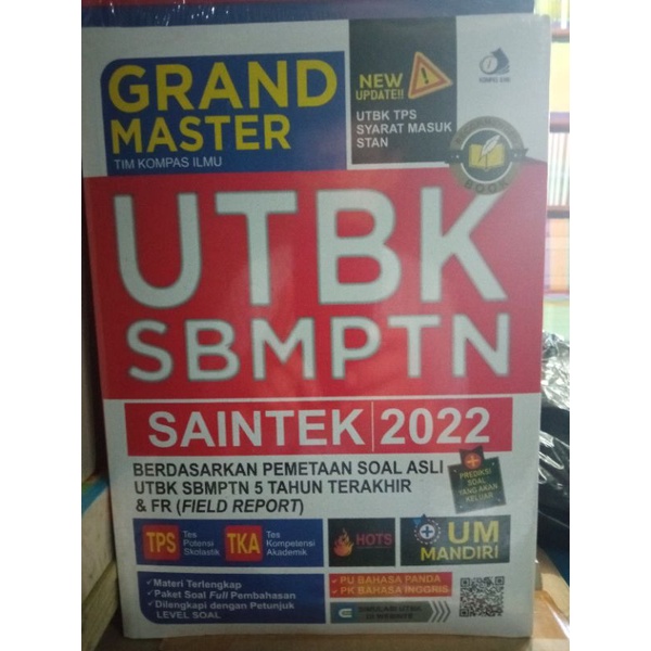 Jual Buku Grand Master Utbk Sbmptn Saintek 2022 Shopee Indonesia