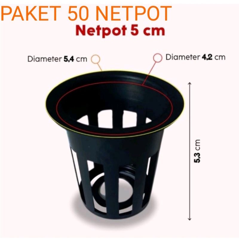 Jual Paket 50 Netpot 5 cm | Shopee Indonesia