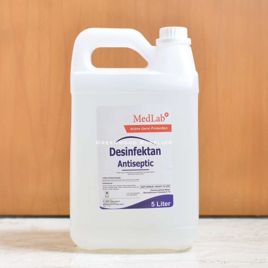 Jual Medlab Desinfektan Antiseptic - 5 Liter [IZIN KEMENKES] | Shopee ...