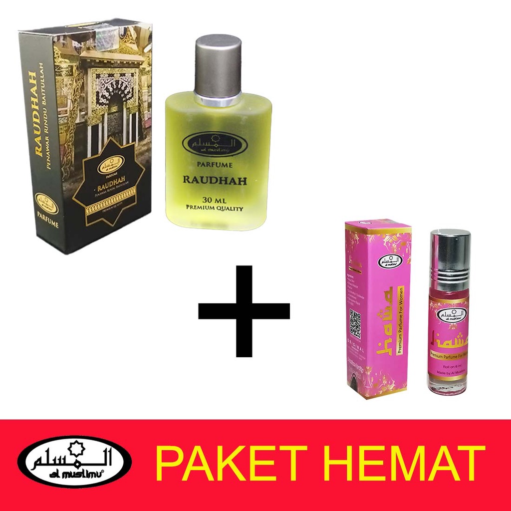 Jual AL-MUSLIMU-Parfum Paket Raudhah 30ml + Hawa 6ml | Shopee Indonesia