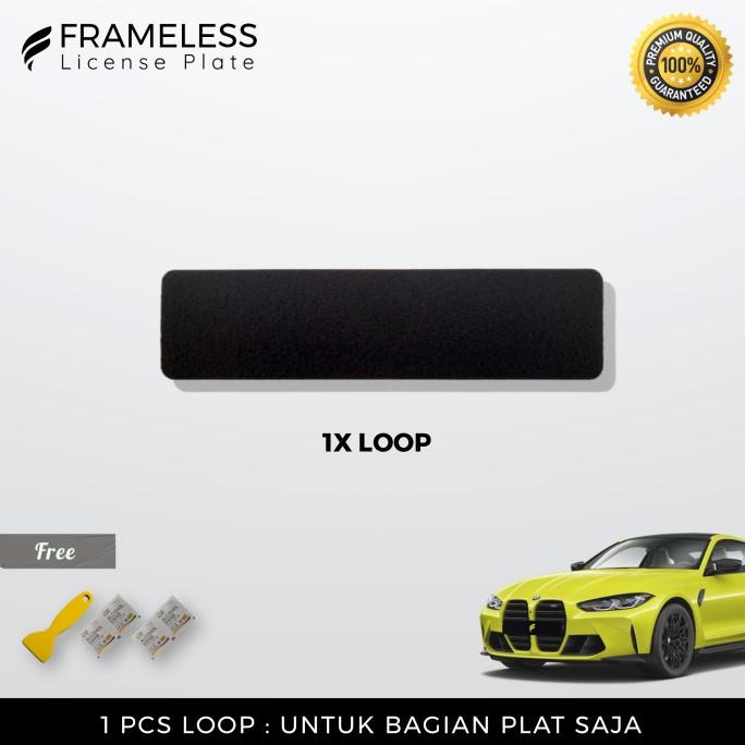 Jual Frameless License Plate ( 1 loop ) hanya untuk bagian plat ...