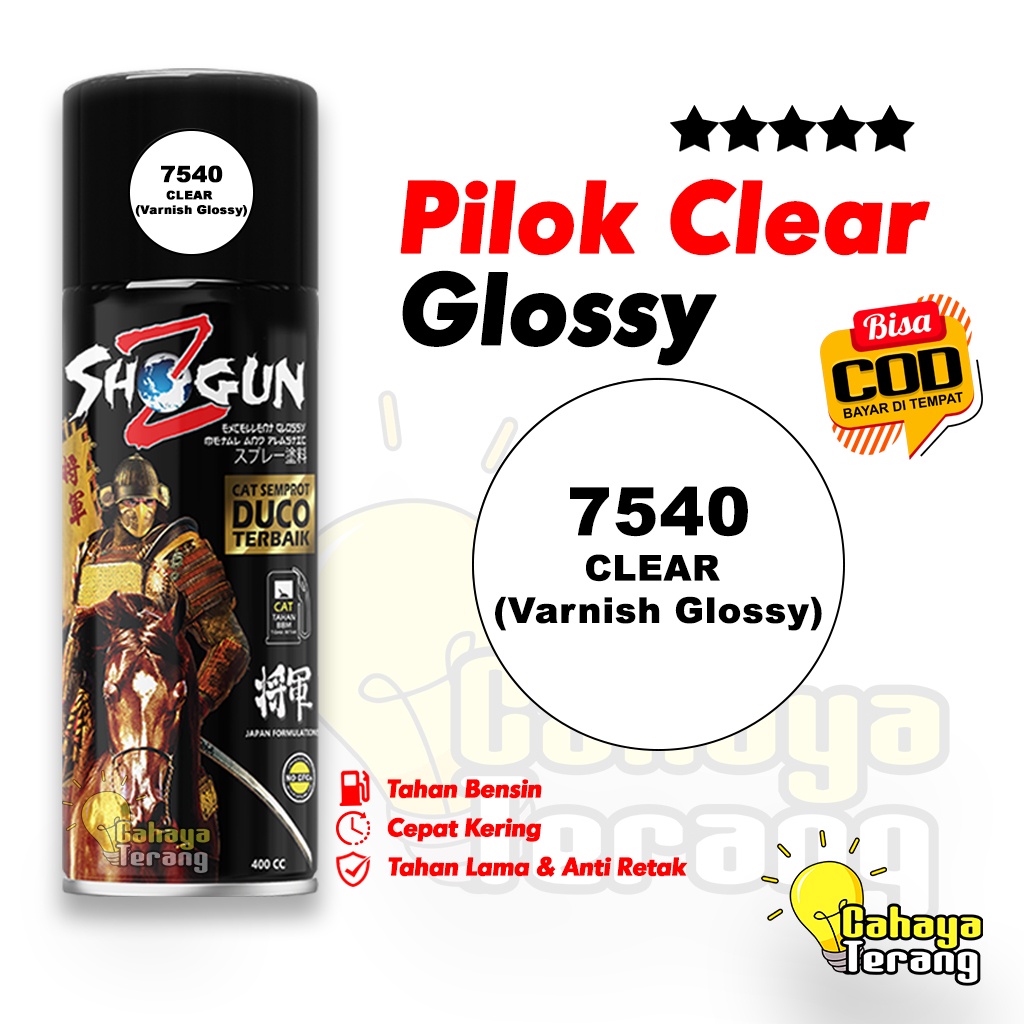 Jual Cat Semprot Pilok Clear Gloss 7540 Shogun Z Pylok Pernis Clear Shopee Indonesia 4847