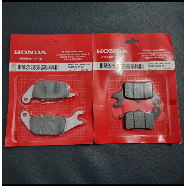 Jual Paket Dispad Kampas Rem Depan Belakang Blade Revo Supra X Fi Helm In Shopee