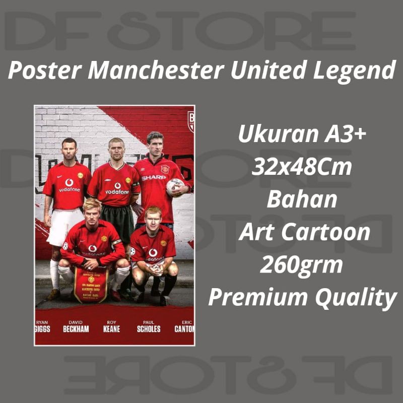 Jual poster sepakbola man united mu legend | Shopee Indonesia