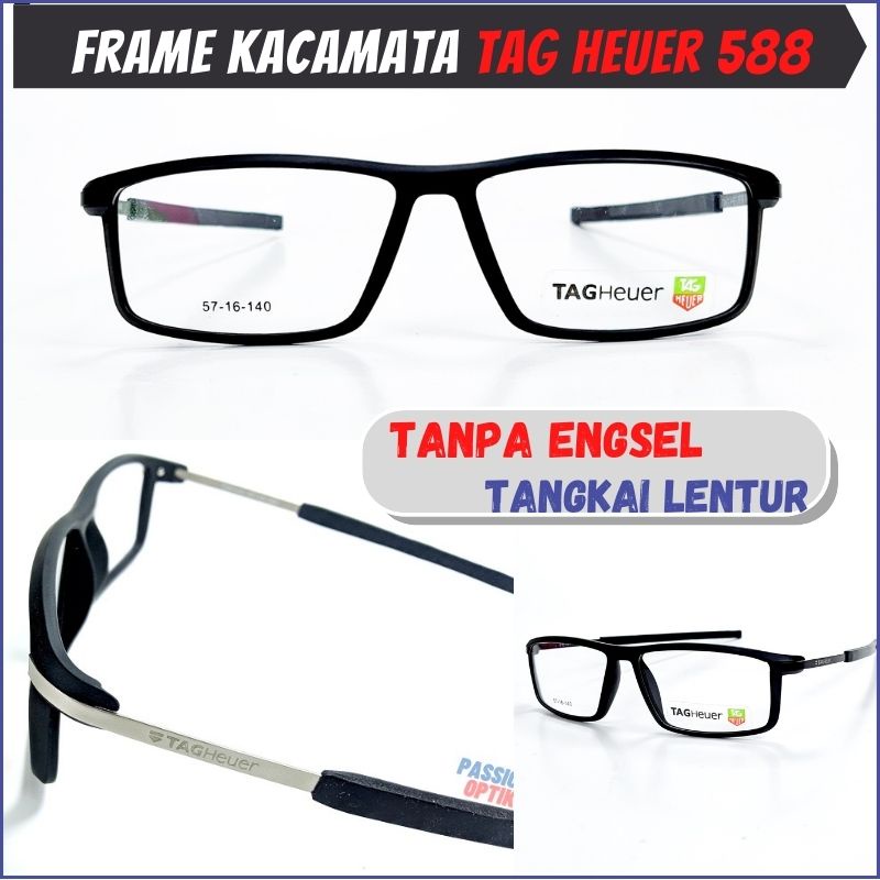 Jual Frame Kacamata eyeglasses eyewear Tag Heuer 588 Pria Wanita