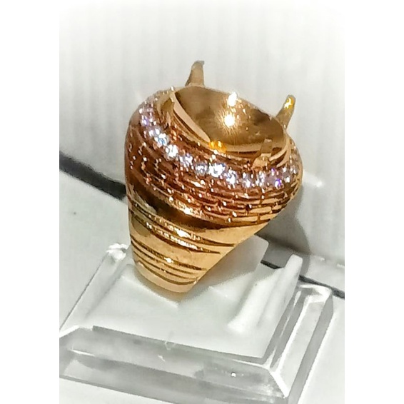 Jual RING ALPAKA SUPER MICRO SETTING / MEWAH DAN TEBAL | Shopee Indonesia