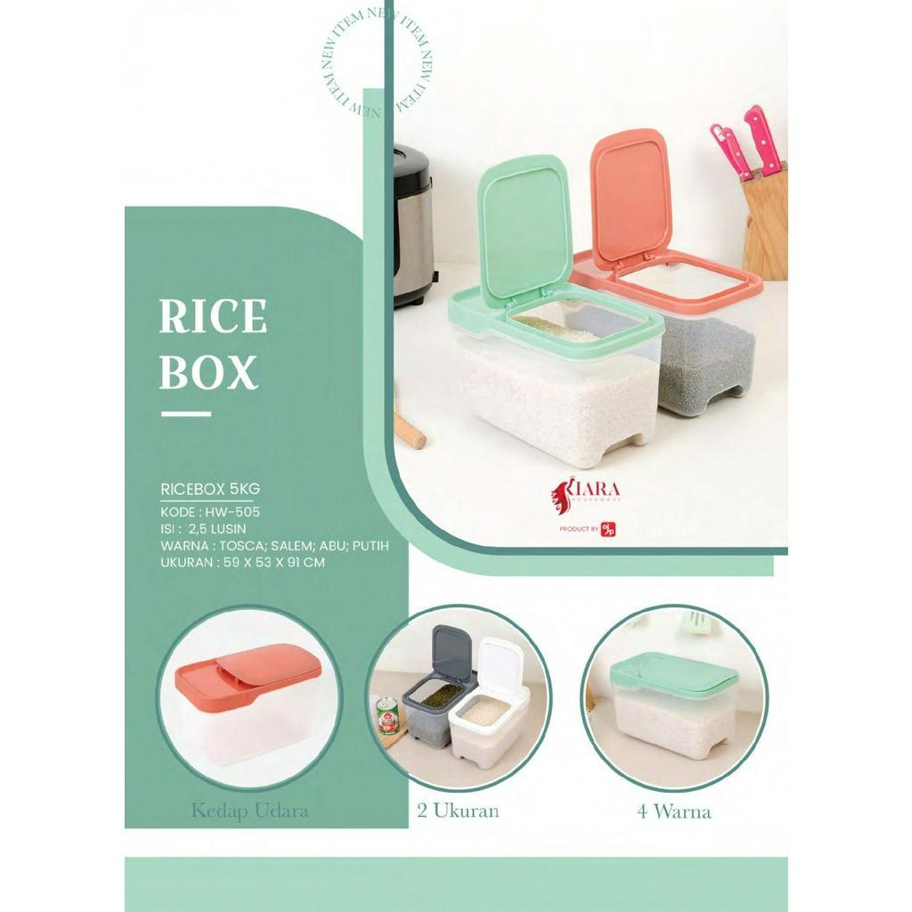Jual Tempat beras Rice box 10 kg CJP kiara | Shopee Indonesia