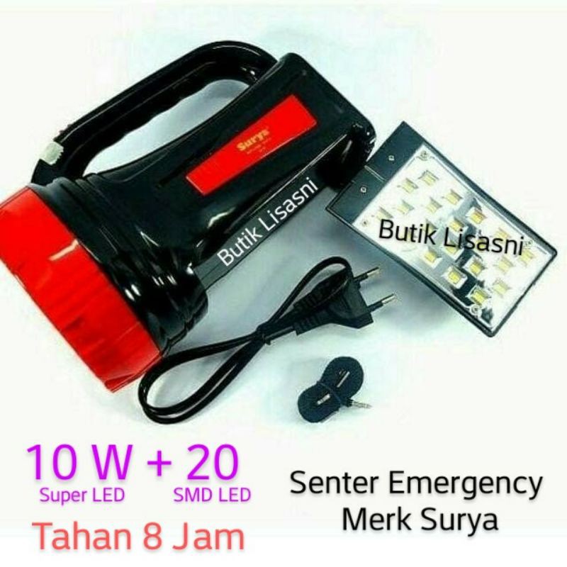 Jual Lampu Senter Led Surya W Led Emergency Cas W Sht L