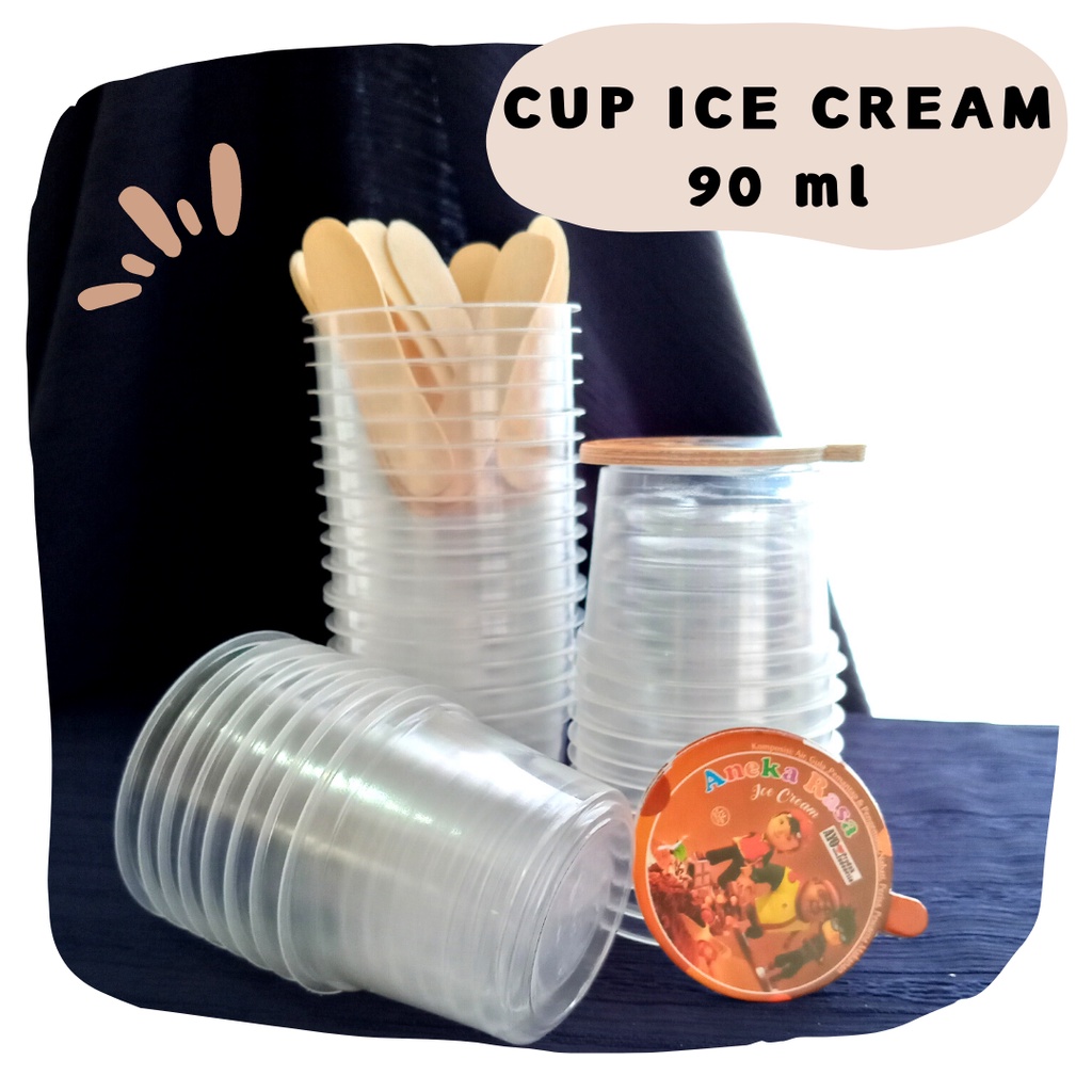 Jual Jual Cup Ice Cream 90 Ml Online Kemasan Es Krim Cup Harga Bening 90 Ml Shopee Indonesia 4875