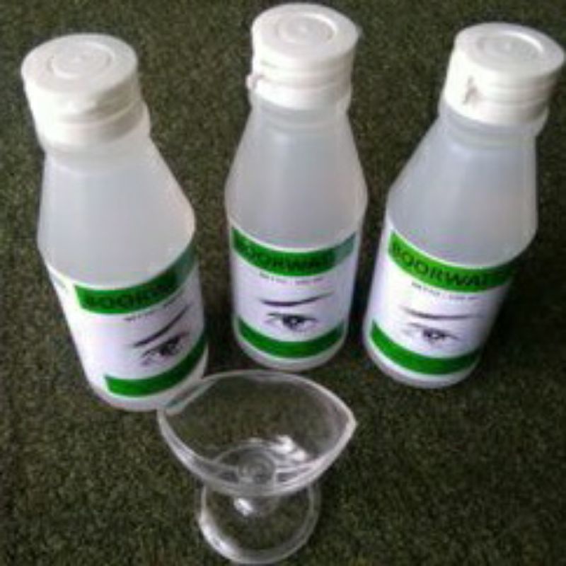 Jual Paket Combo 3 Botol Boorwater 1 Gelas Cuci Mata Paket