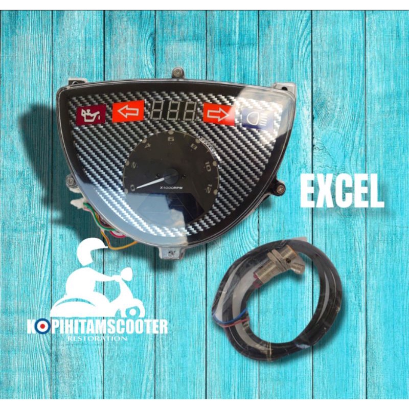 Jual SPEEDOMETER DIGITAL VESPA EXCEL Shopee Indonesia
