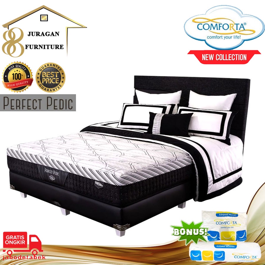 Jual Full Set COMFORTA Kasur Springbed ( Perfect Pedic ) | Shopee Indonesia