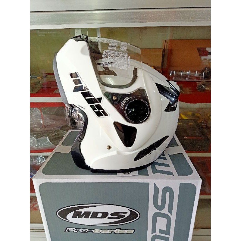 Jual helm fullface Mds modular pro rider solid | Shopee Indonesia