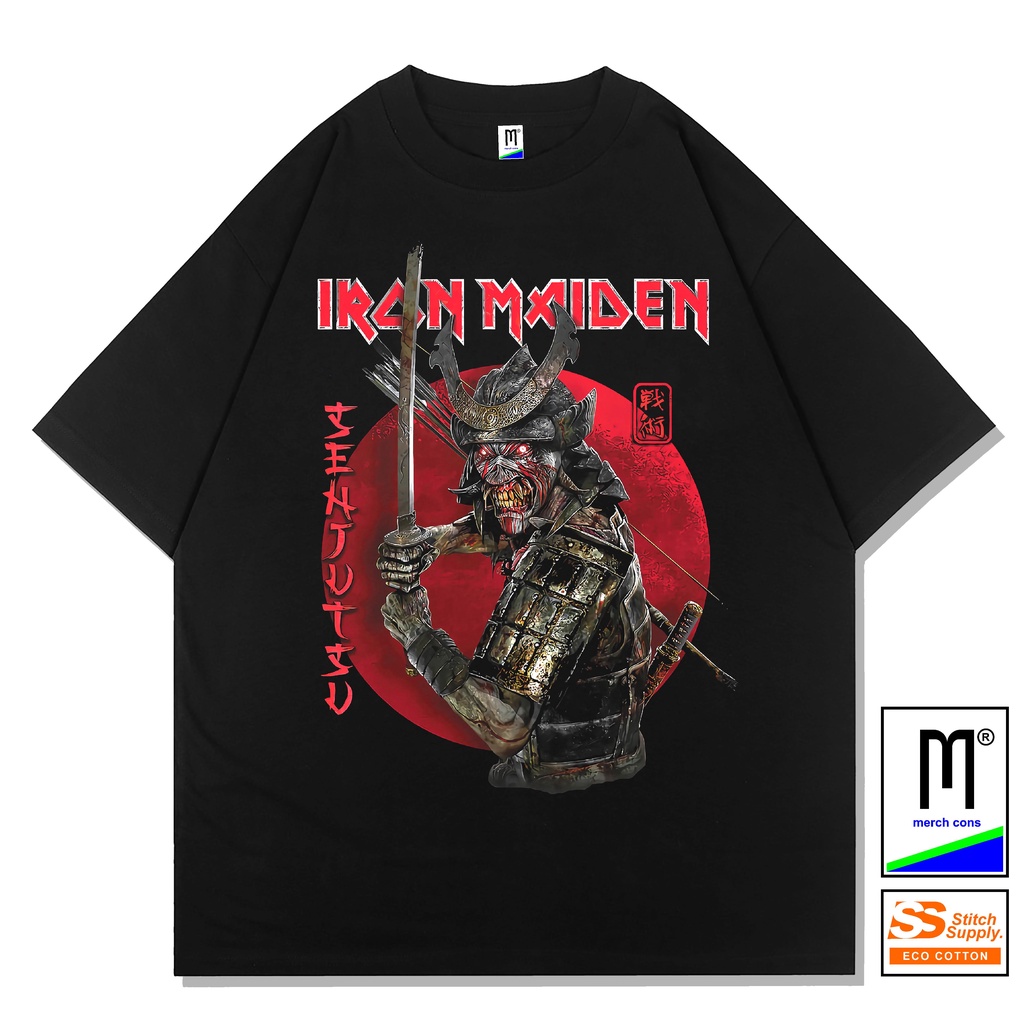 T Shirt Iron Maiden Rock Off Trade Iron Maiden T Shirt Senjutsu Eddie Archer Kanji Logo Nuevo Oficial De Los Size L Tee Shirt Homme Iron Maiden