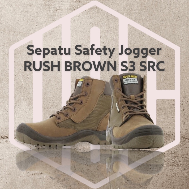 Jual Sepatu Safety Jogger Rush Brown S3 Src Shopee Indonesia 0440