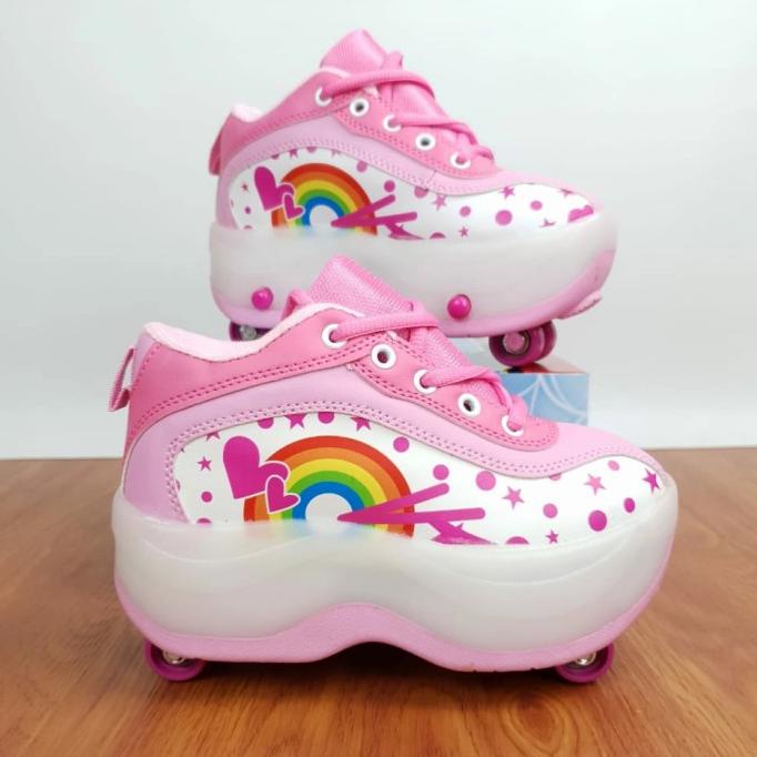 Jual sepatu roda karakter little ponny/sepatu roda 4 anak perempuan ...