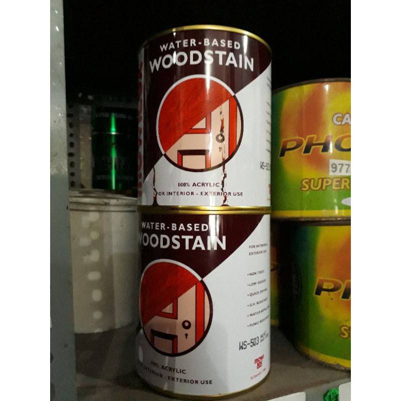 Jual Plitur Air Kayu Woodstain Mowilex Kg Shopee Indonesia