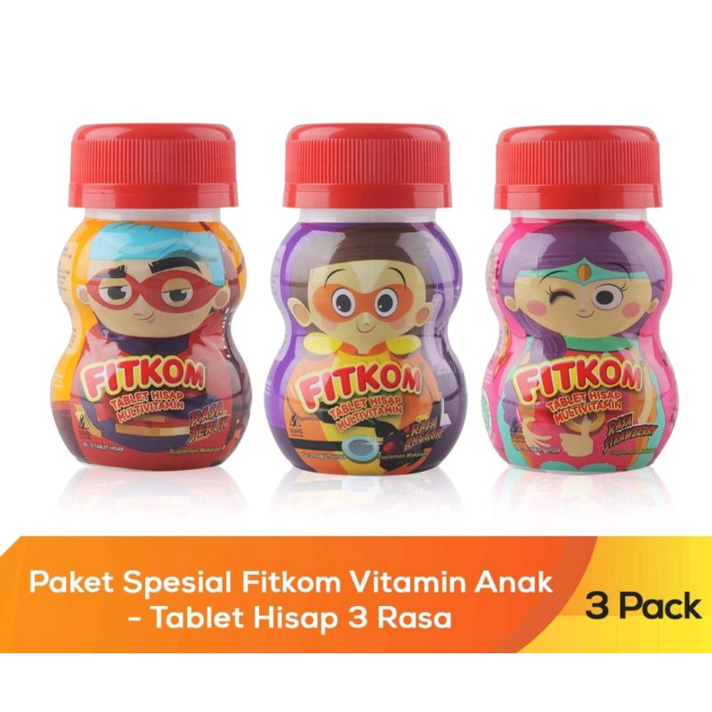 Jual FITKOM TABLET HISAB MULTIVITAMIN ISI 12 TABLET | Shopee Indonesia