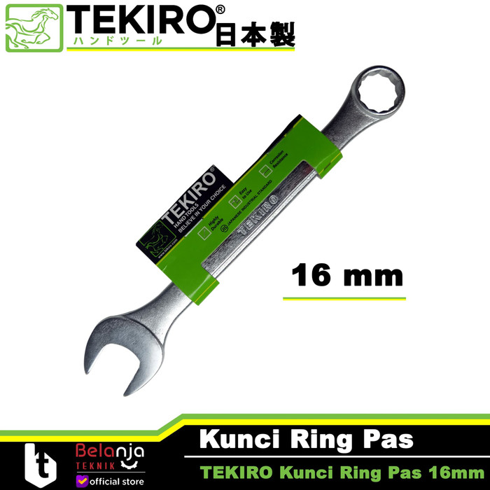 Jual Tekiro Kunci Ring Pas 16 MM Combination Wrench 16mm Kunci Ringpas ...