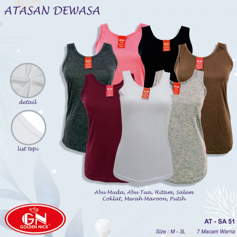Tanktop golden nick tali lebar 51