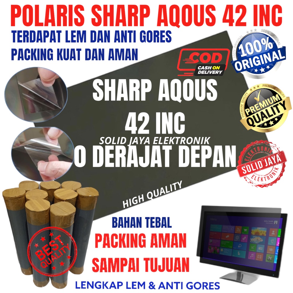 Jual POLARIZER POLARIS TV LCD LED SHARP AQOUS 42 INC 0 DERAJAT PLASTIK ...