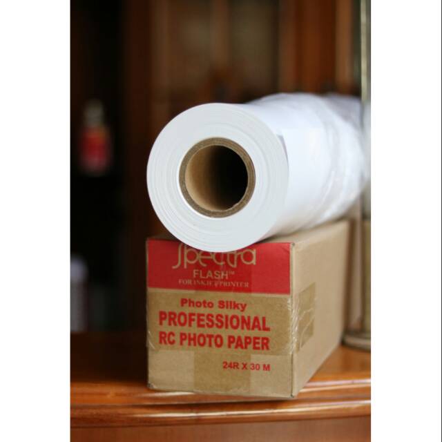 Jual PAPER FOTO / KERTAS FOTO PLOTTER ROLL SPECTRA 24INCH 260 GRM SILKY ...