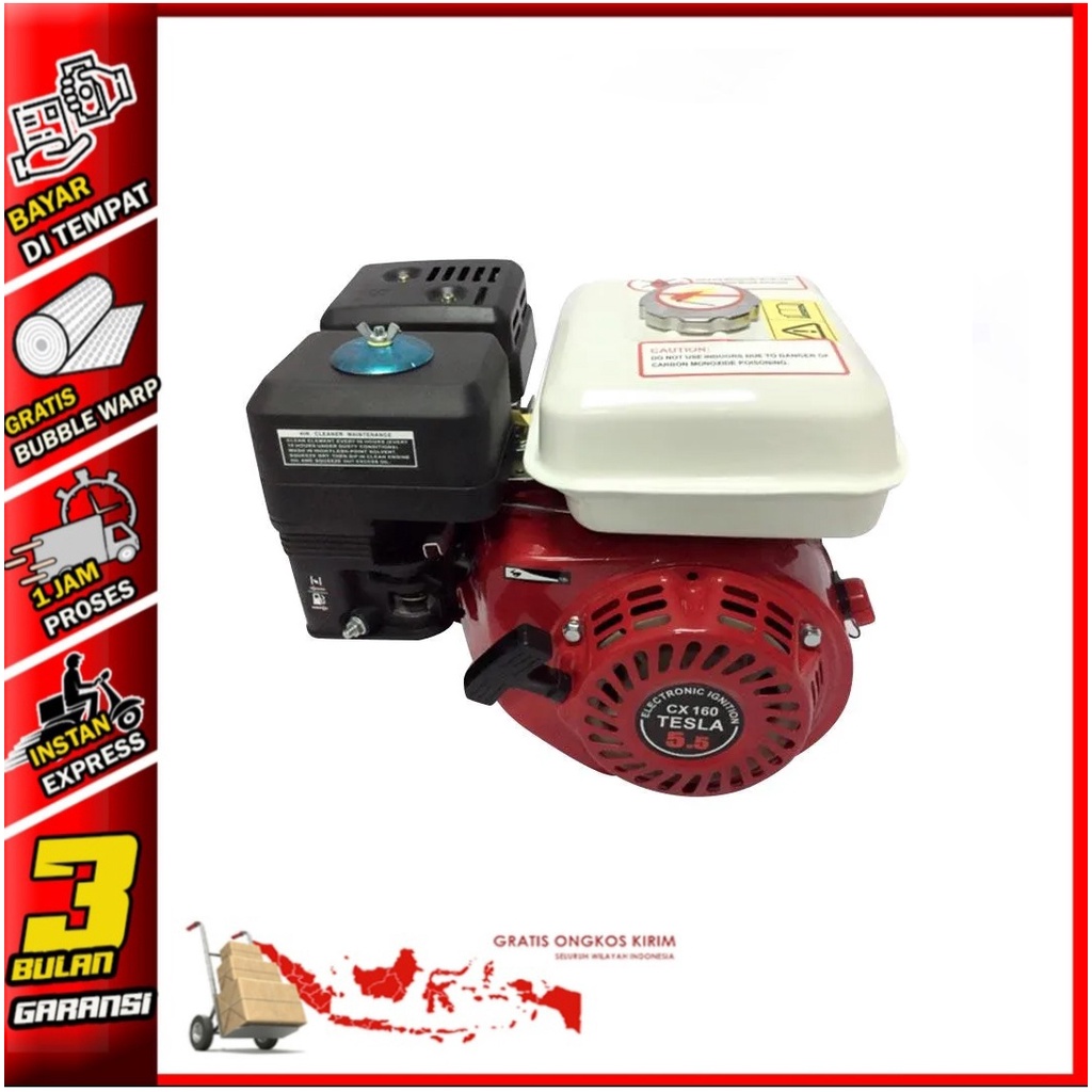 Jual TESLA JAPAN TECNOLOGY ENGINE MESIN PENGGERAK 5,5 HP BENSIN SERBA ...