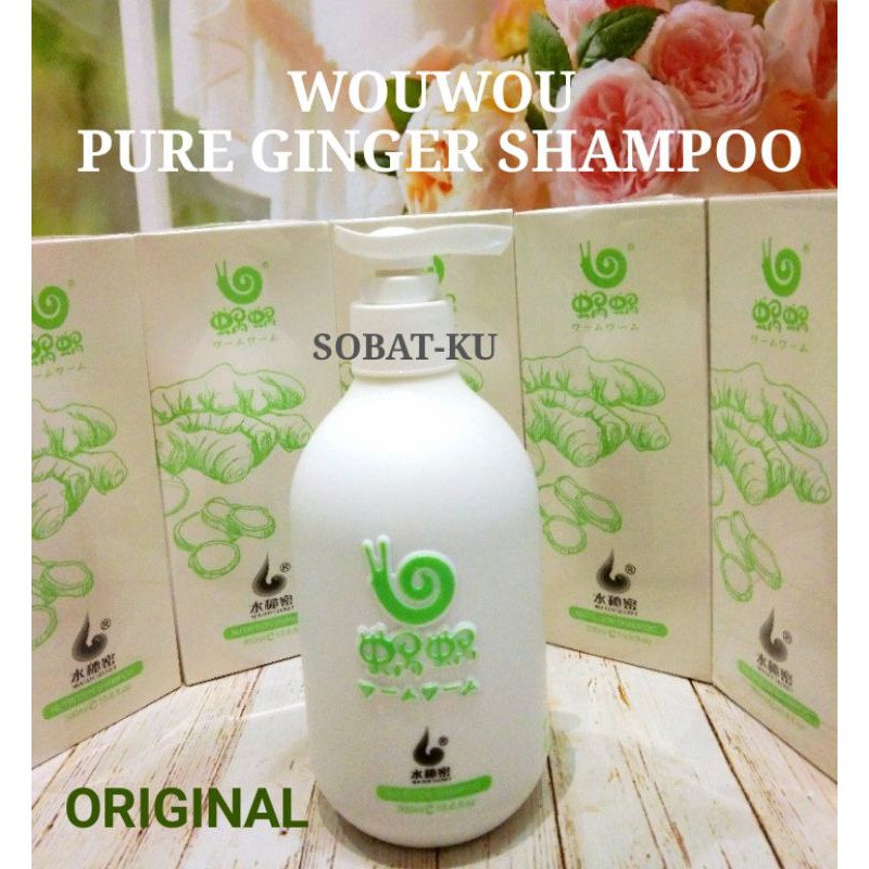 WOUWOU WOWO PURE GINGER SHAMPOO 300ml ORIGINAL 100% -  Ready Stock
