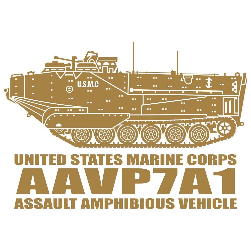 Jual AAVP7A1 Assault Amphibious Vehicle, Cutting Sticker | Shopee Indonesia