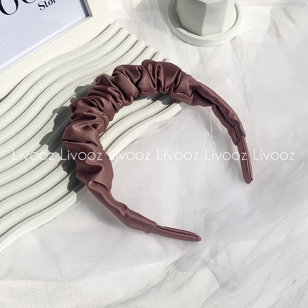 Jual Medium Ruffle Bandana Bondu Scrunchie Bando Ruffle Korea Bando Bandana Scrunchie Bando 