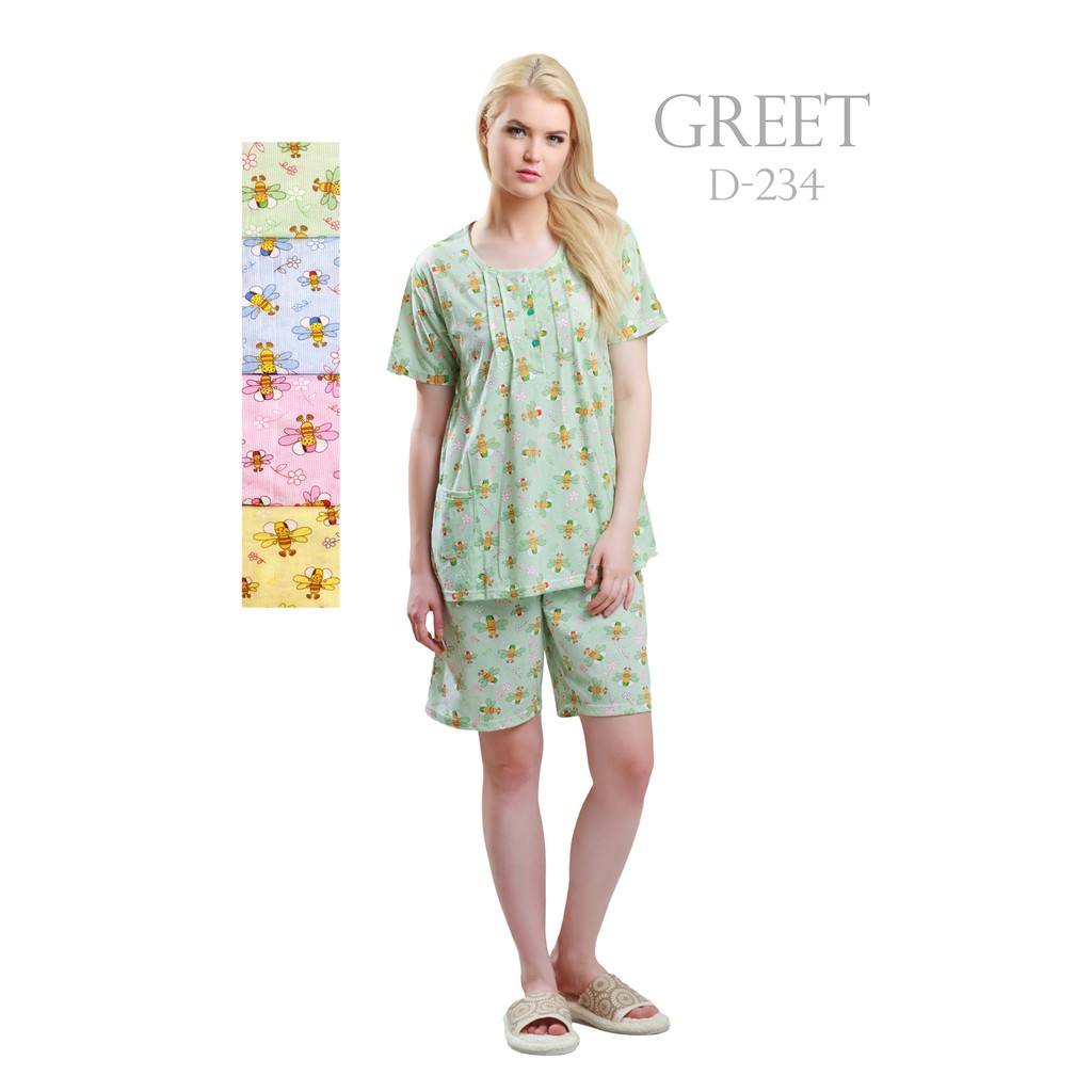 Jual GREET NIGHT WEAR - Baju Tidur Model : D-234 / H | Shopee Indonesia