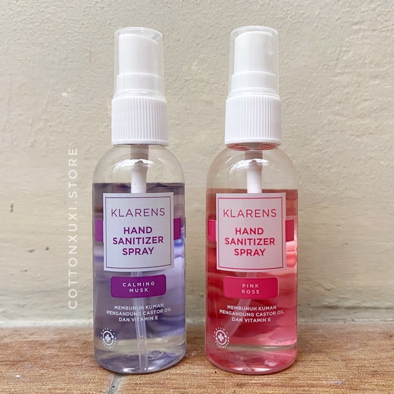 Jual Klarens Hand Sanitizer Spray Pink Rose And Calming Musk 60 Ml