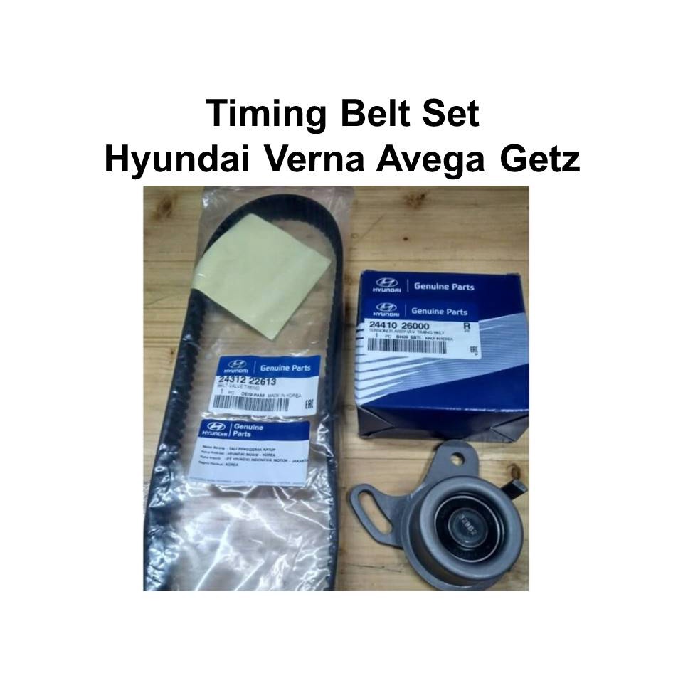 Jual Timing Belt Set Hyundai Verna Avega Getz Original Hyundai | Shopee ...
