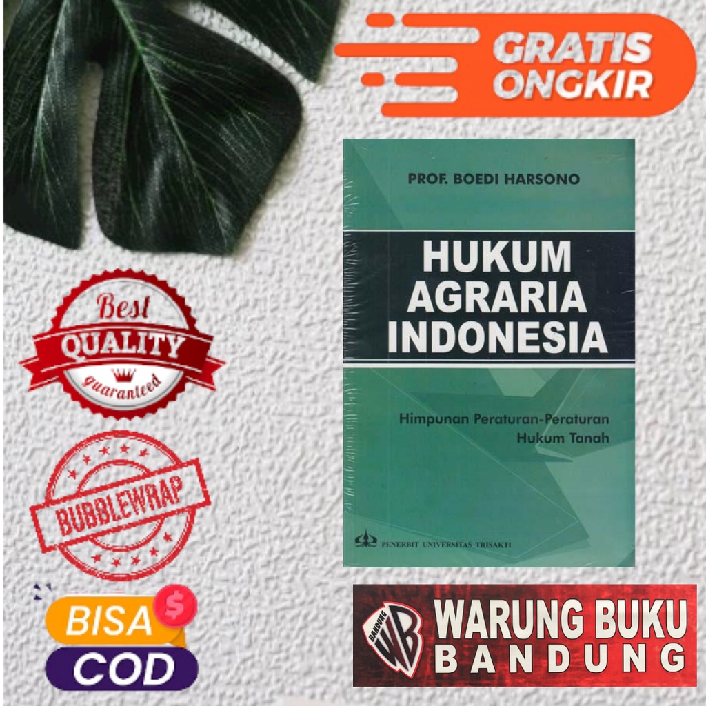 Jual BUKU HUKUM AGRARIA INDONESIA - HIMPUNAN PERATURAN-PERATURAN HUKUM ...