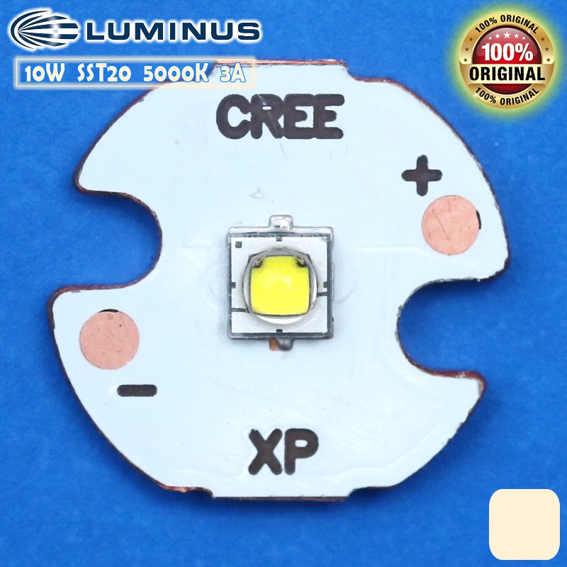 Jual Luminus 10W SST-20 Siang 5000K SST20 DayLight Mata LED Senter 16mm ...