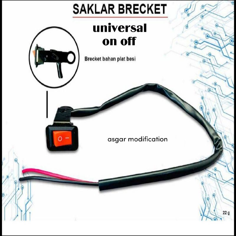 Jual saklar bracket on off universal plat besi | Shopee Indonesia
