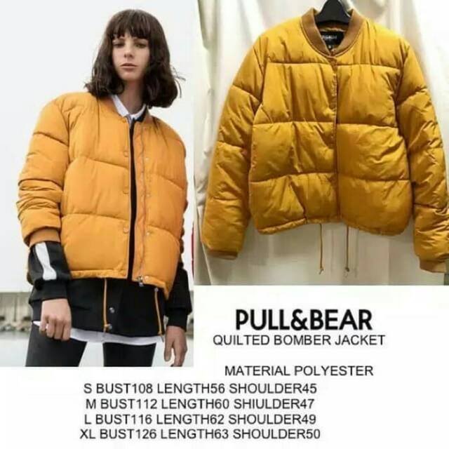 Jaket musim dingin pull and bear sales