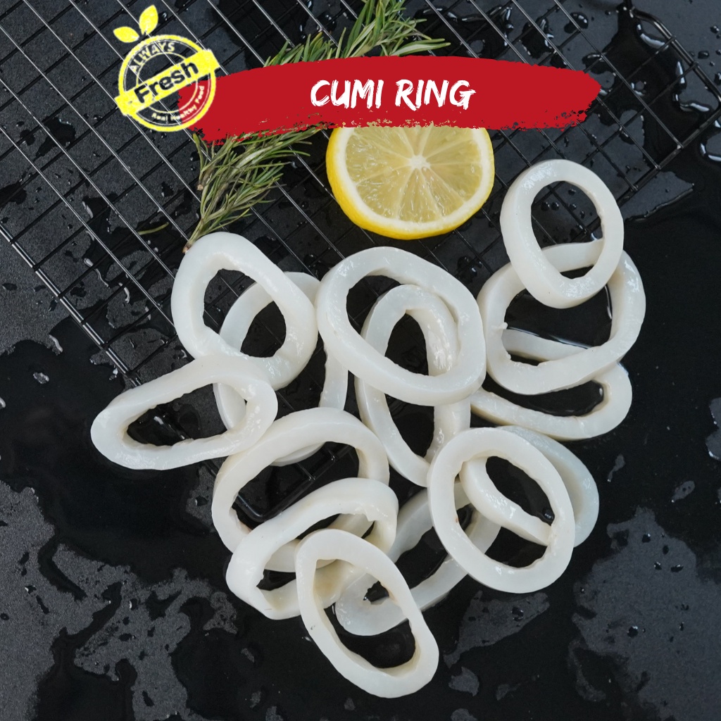 Jual Cumi Calamari Ring kupas Squid frozen 1kg | Shopee Indonesia
