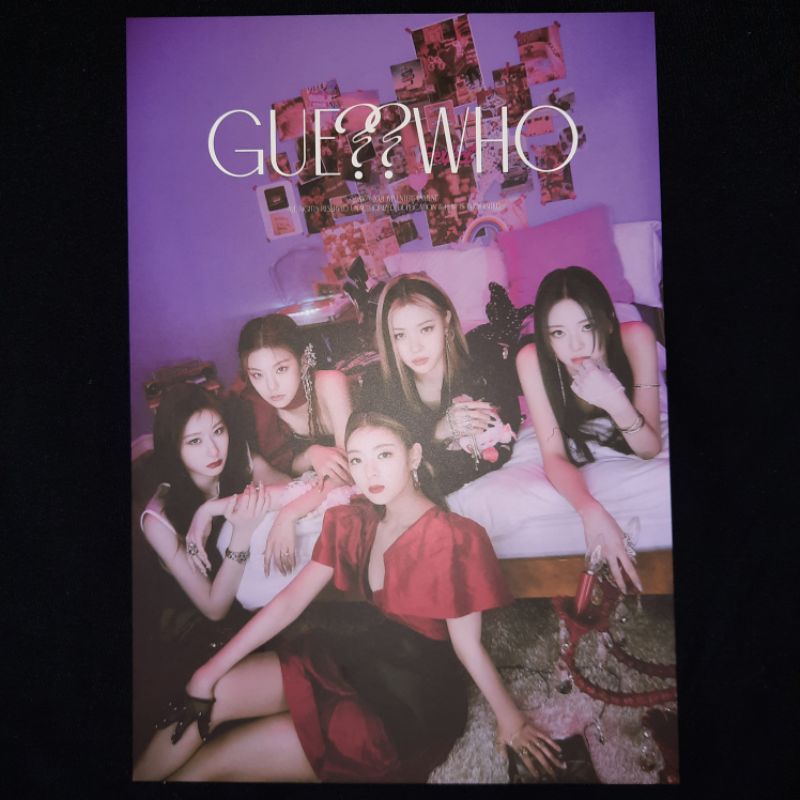 Jual Sharing Itzy Guess Who Limited Edition Album Official Postcard Photocard Pc Ryujin Yeji 9682