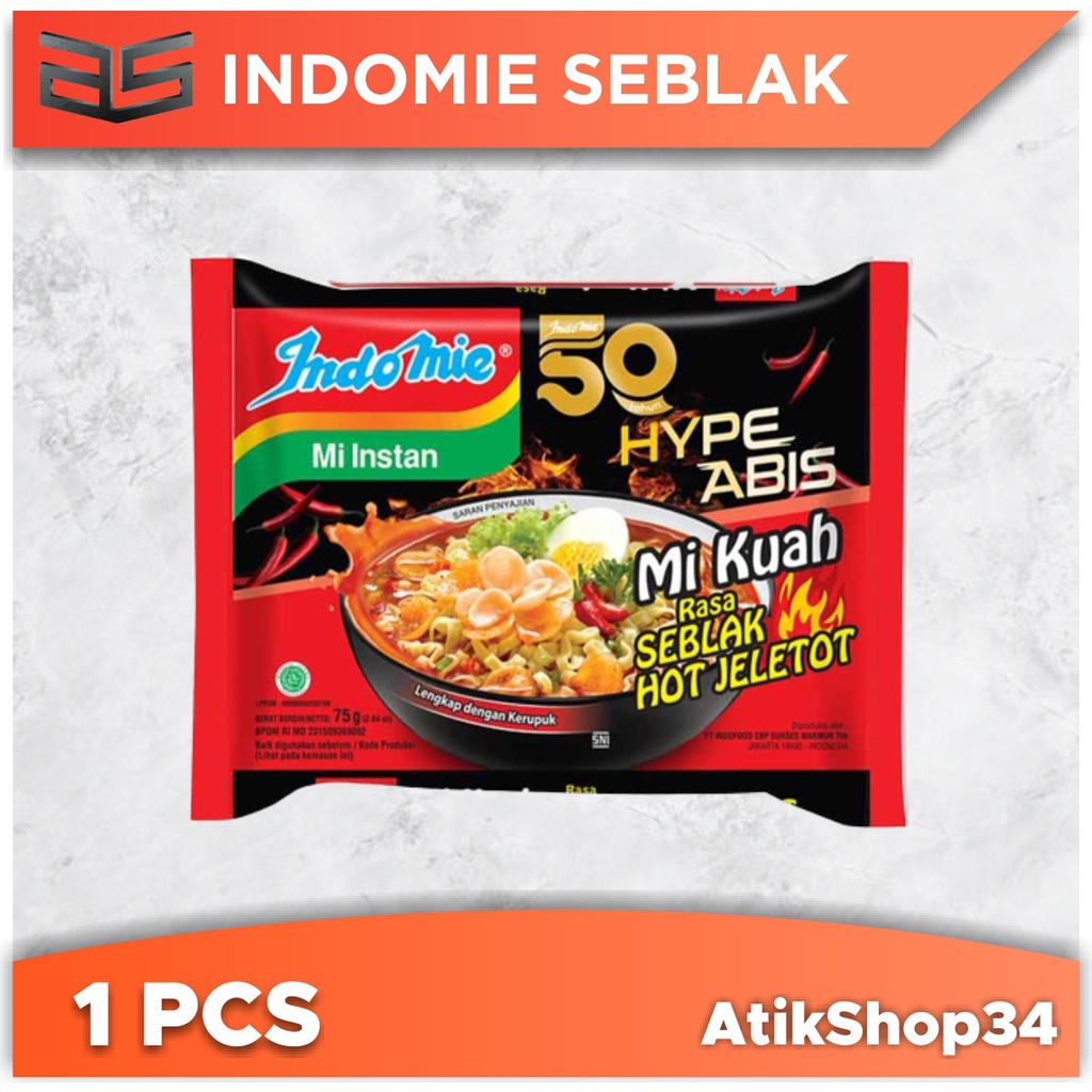 Jual Indomie Seblak Hot Jeletot Mie Instan Rasa Seblak Shopee Indonesia