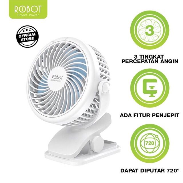 Jual ROBOT RT-BF10 Portable Fan, Mini Fan Kipas Angin Mini - Garansi ...