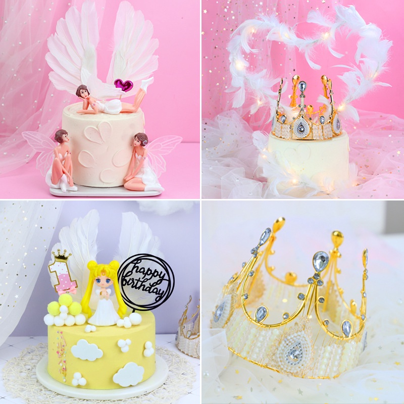 Jual CAKE TOPPER BENTUK 3 PERI BERSAYAP Hiasan kue ulang tahun peri ...