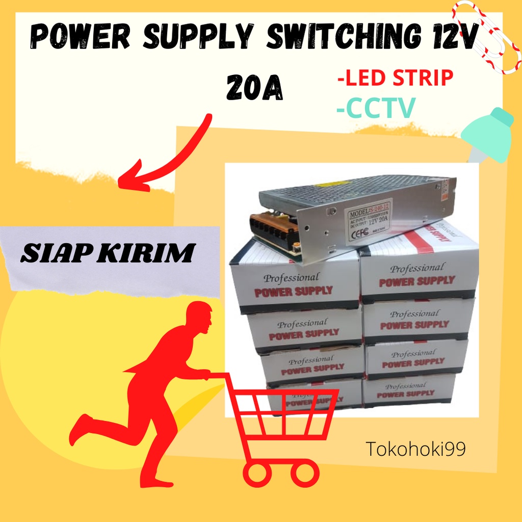 Jual POWER SUPPLY 20A 12V JARING POWER SUPPLY SWITCHING 12V 20A JARING