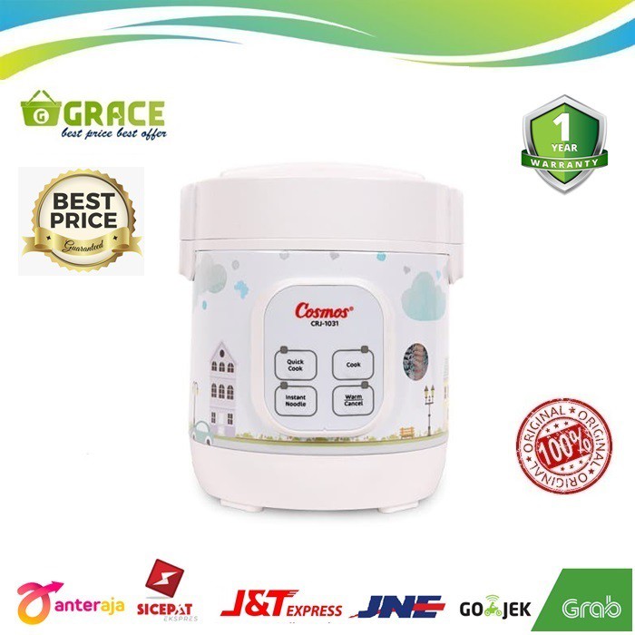 Jual COSMOS Rice Cooker Digital Mini CRJ-1031 - 0.3 LT, Multi Fungsi ...